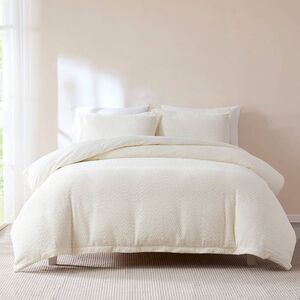 Open Box - Lush Decor - Lush Décor King Lotti Boucle Duvet Cover Cream